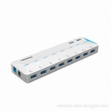 10-port USB 3.0 Hub, BC 1.2 Charging Function